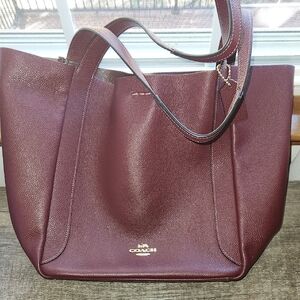 Coach Deep Burgundy Tote Bag